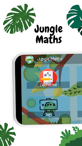 Android application Jungle Maths: maths exercises screenshort