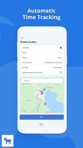 timeGOAT - Time Tracking Screen 2