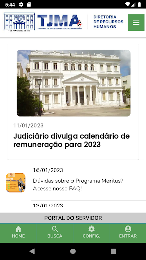 Portal do Servidor Screen 2