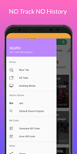 wolfH Browser : Fast & Secure