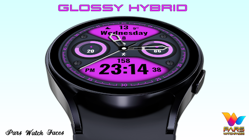 Glossy Hybrid Watch Face screenshot 19