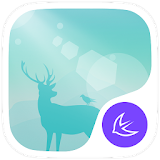 Deer in the forest theme icon