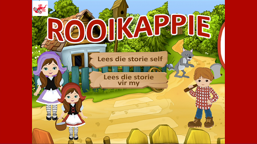 Android application Rooikappie kinderstorie screenshort