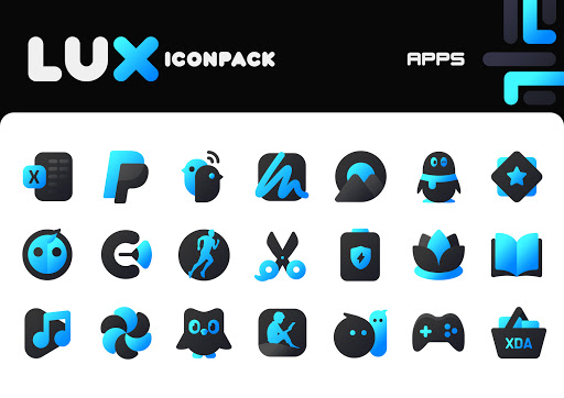 Lux Blue Icon Pack