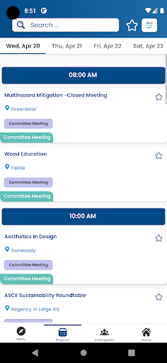 SEI Conferences Screen 3