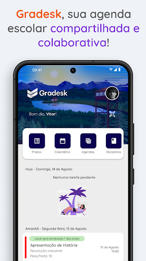 Android application Gradesk: Agenda escolar screenshort