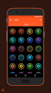 Lux Dark: gradient icons Screenshot