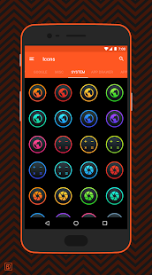 Lux Dark: gradient icons Captura de pantalla