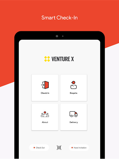 Android application Venture X Visitor Management screenshort