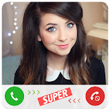 Fake Call Zoella icon