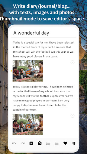Local Diary - export to .docx Screen 2