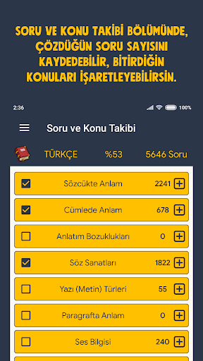 LGS Konu Takibi Sayaç PRO Screen 2