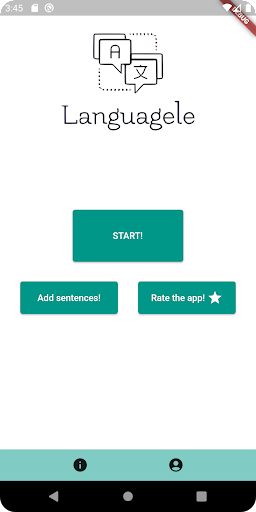 Android application Languagele screenshort