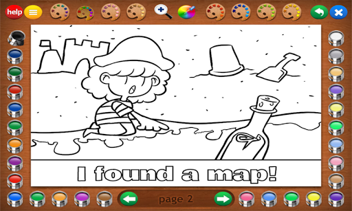 Coloring Book 30: Pirates Screen 3