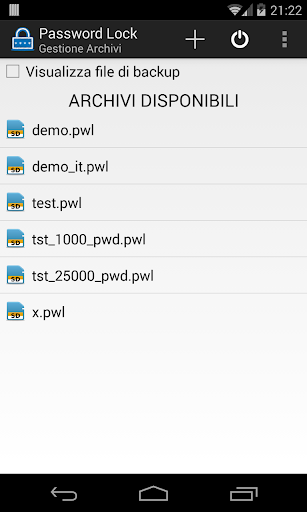 Anteprima dell'app