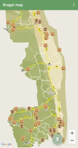 Kruger Park map & field guide