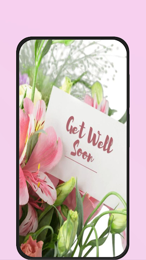 Android application get well soon cards screenshort