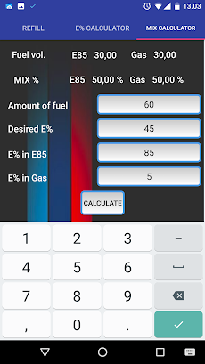 E85 mix Calculatorのおすすめ画像4