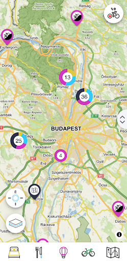 Android application Kerékpárosbarát screenshort