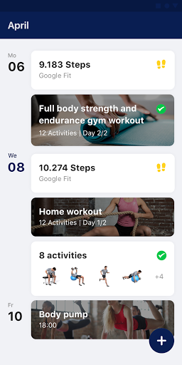 Dallington Fitness App Screen 2