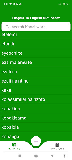 Android application Lingala To English Dictionary screenshort