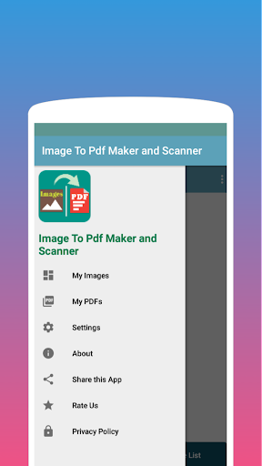 Android application Image to PDF Maker App screenshort