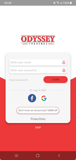 Android application Odyssey screenshort