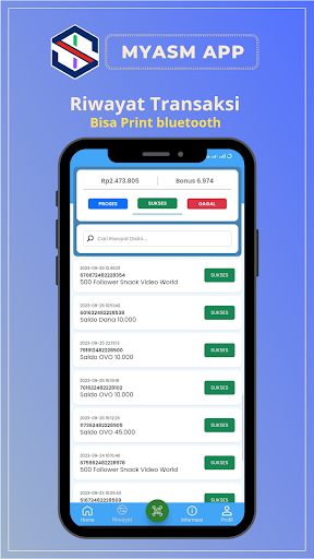MyASM - PPOB & Sosmed Screen 2