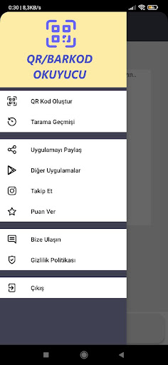 Android application QR/Barkod Okuyucu screenshort