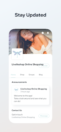 Livelle Shop Screen 2
