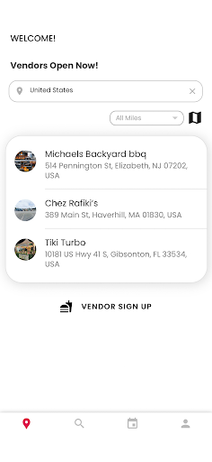 Street Eats Food Vendor Finder Screen 3