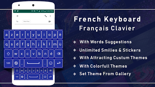 Android application French Keyboard With Corection screenshort