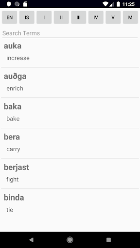 Icelandic Verb Blitz Pro Screen 2