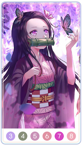Demon Slayer Color by Number screenshot