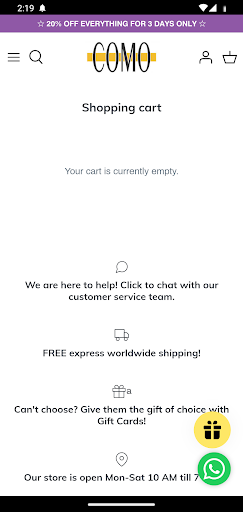 Como Store Screen 3