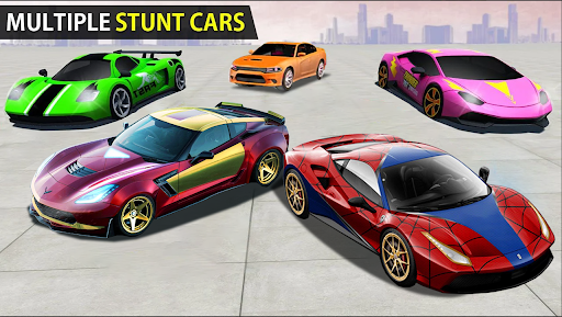 Superhero Car Stunts - Racing Car Games screenshots 12