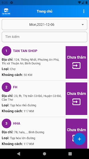 Tạp Hoá DMS Screen 2