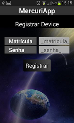 MercurioApp Screen 2