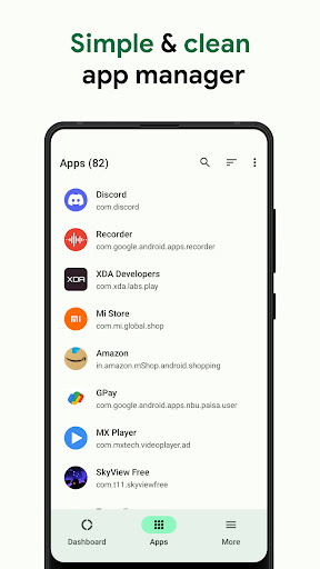 Android application Basic App Manager screenshort