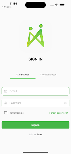 Android application Megalea Vendor screenshort