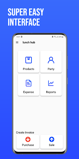 Android application BharatPOS -Bills, GST, Payment screenshort