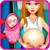 Pregnant C-Section Maternity icon