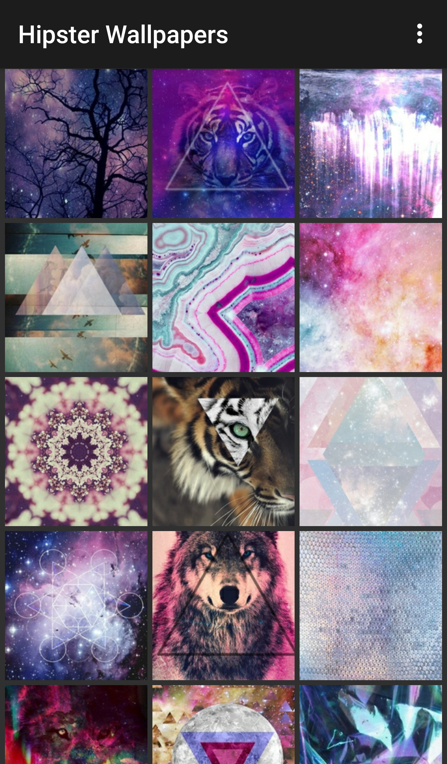 Android application Hipster Wallpapers screenshort