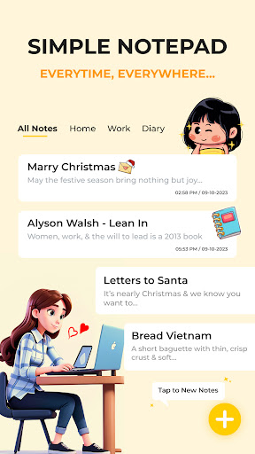 Android application Notes: Notebook, Simple Notes screenshort