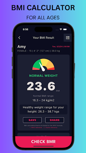 BMI for Kids - WHO Formula Screenshot 1 - AppWisp.com