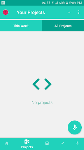 Android application EZ Time Tracker screenshort