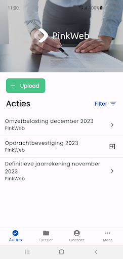 Android application PinkWeb Accountancy | Portal screenshort