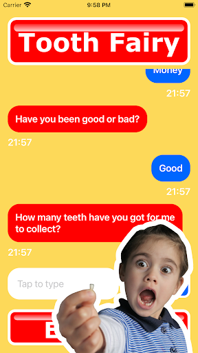 Tooth Fairy Call & Text Screen 2