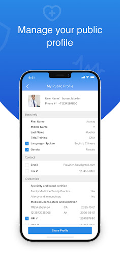 Android application AiTmed Provider screenshort