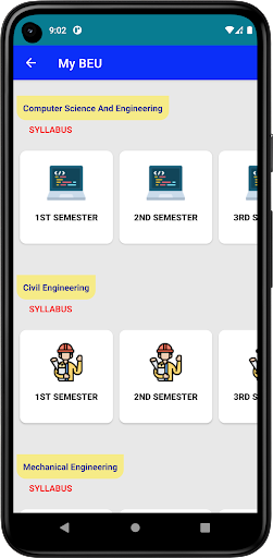 MY BEU-AKU/BEU Syllabus Screen 3